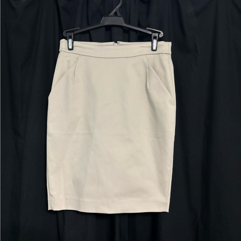 Express Cream Pencil Skirt